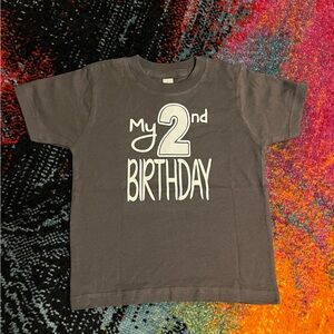 NWOT Charcoal 'My 2nd Birthday' Kids T-Shirt